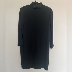 Ellen Tracy Linda Allard Women’s Dress Black Evening Holiday Cocktail Size 12